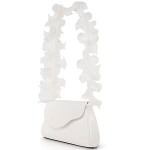 Badgley Mischka Sophia Ruffle Strap Bag